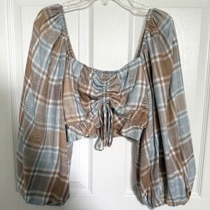 Small Show Me Your Mumu Georgetown Plaid Jenna Crop Top